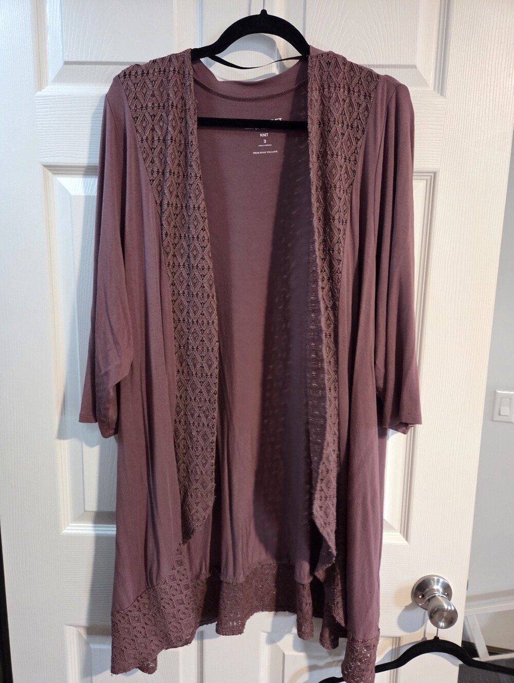 Torrid Super Soft Crochet Trim Cardigan